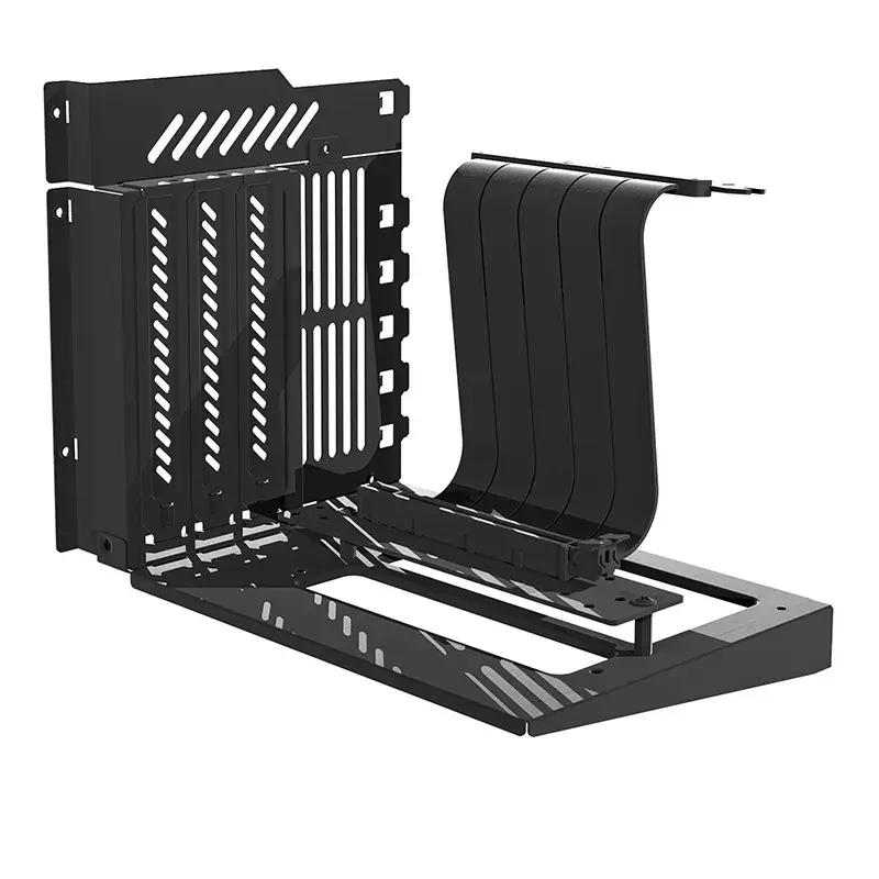 Kompiuterio korpusas Darkflash DY470 ATX juodas su 4 ventiliatoriais ir GPU laikikliu