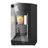 Kompiuterio korpusas Darkflash DY470 ATX juodas su 4 ventiliatoriais ir GPU laikikliu