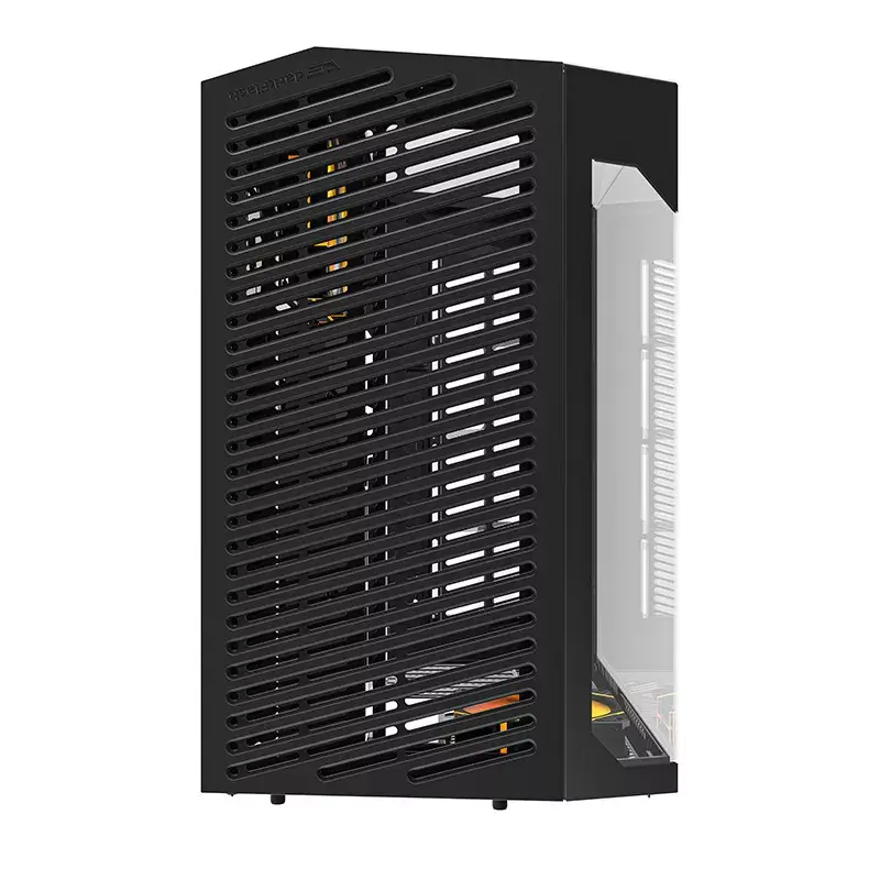 Kompiuterio korpusas Darkflash DY470 ATX juodas su 4 ventiliatoriais ir GPU laikikliu