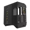 Kompiuterio korpusas Darkflash DY470 ATX juodas su 4 ventiliatoriais ir GPU laikikliu