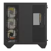Kompiuterio korpusas Darkflash DY470 ATX juodas su 4 ventiliatoriais ir GPU laikikliu