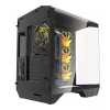 Kompiuterio korpusas Darkflash DY470 ATX juodas su 4 ventiliatoriais ir GPU laikikliu