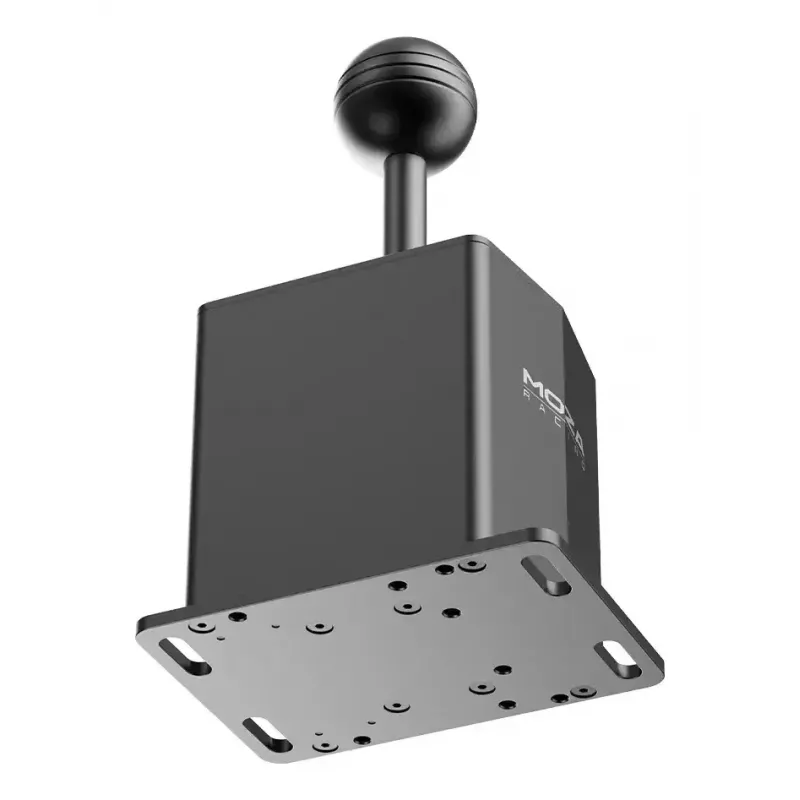 Lenktynių pavarų perjungiklis MOZA HGP Shifter — aliuminis, juodas, 100×143×241 mm, USB-A į USB-B