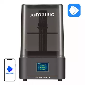 Dervinis 3D spausdintuvas AnyCubic Photon Mono 4 PM40BK0A-O — 4K vienspalvis LCD, stalinis