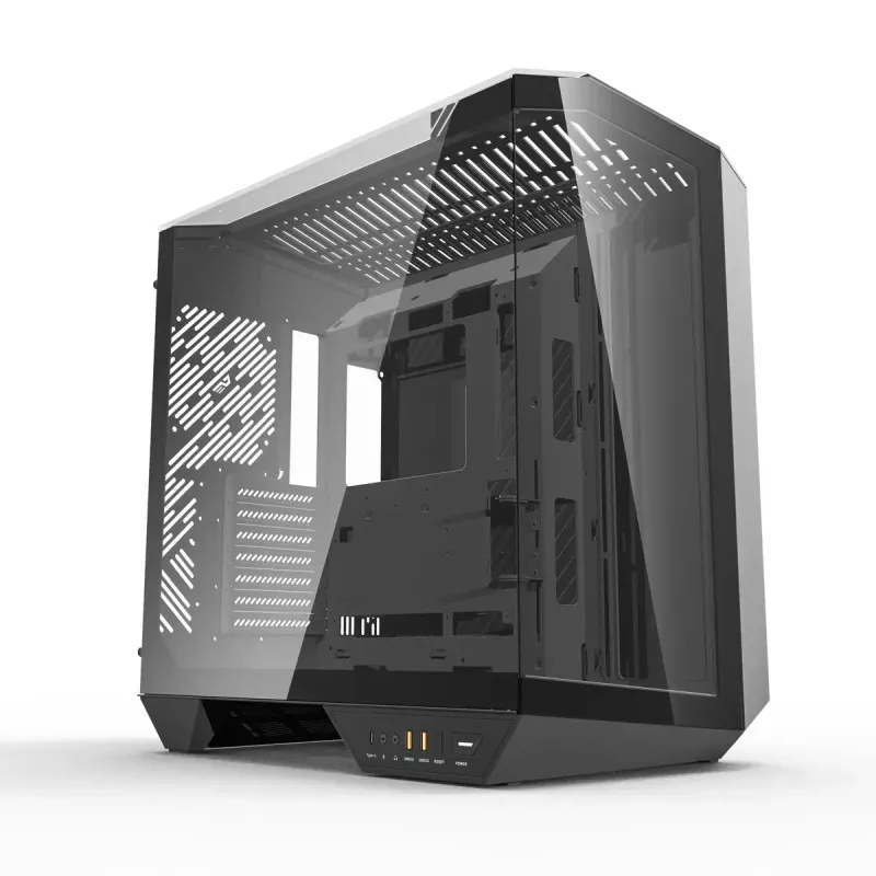 PC Case Darkflash DY470 Full Tower — Juoda, SPCC, supports ITX/ATX, HDD 3.5 inch/2.5 inch, 1x rear 120 mm, 120 mm side fans