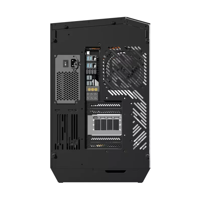 PC Case Darkflash DY470 Full Tower — Juoda, SPCC, supports ITX/ATX, HDD 3.5 inch/2.5 inch, 1x rear 120 mm, 120 mm side fans