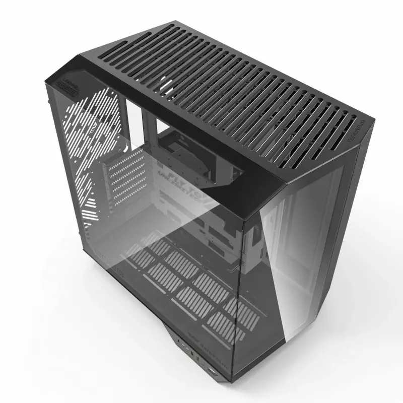 PC Case Darkflash DY470 Full Tower — Juoda, SPCC, supports ITX/ATX, HDD 3.5 inch/2.5 inch, 1x rear 120 mm, 120 mm side fans
