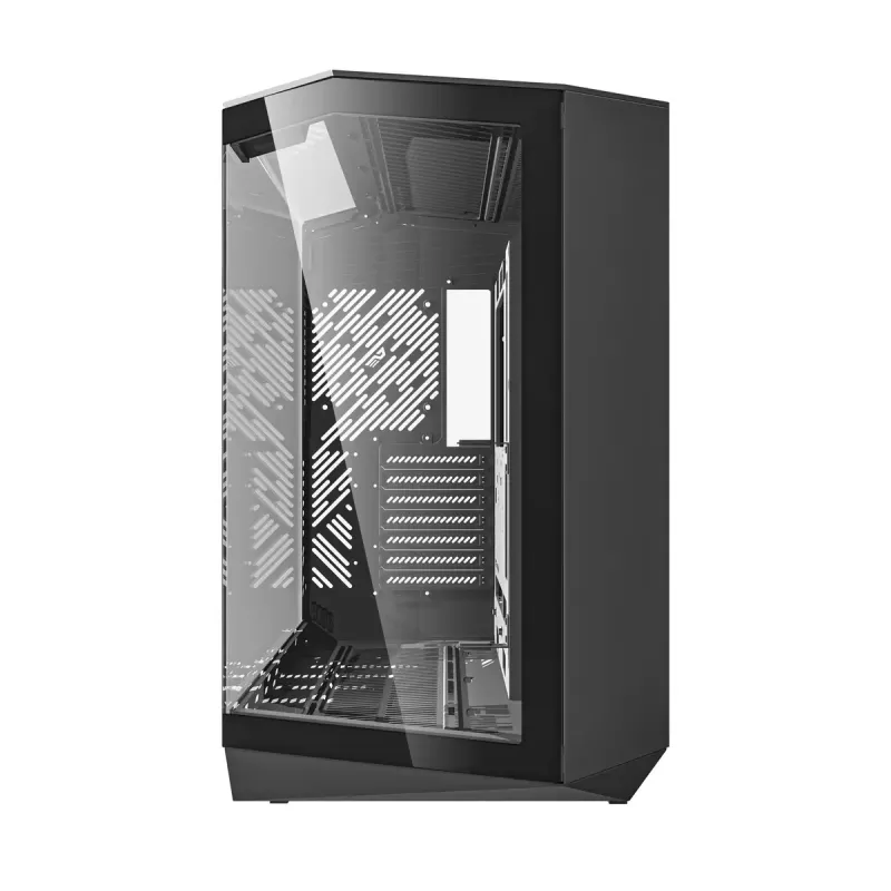 PC Case Darkflash DY470 Full Tower — Juoda, SPCC, supports ITX/ATX, HDD 3.5 inch/2.5 inch, 1x rear 120 mm, 120 mm side fans