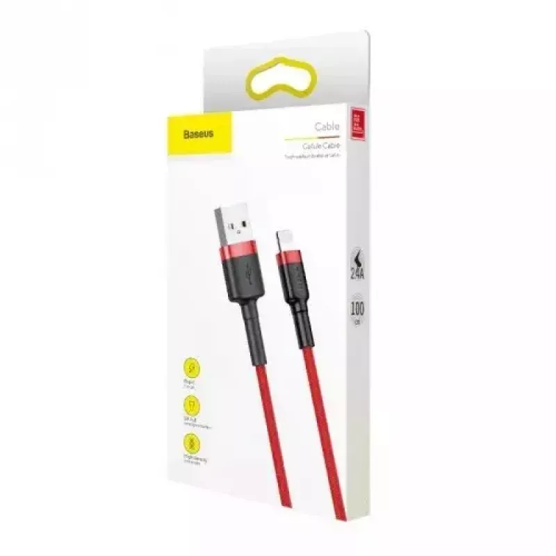 Lightning laidas Baseus CALKLF-A09 0,5 m Raudonas