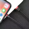 USB-A į Lightning laidas Baseus CALKLF-C19 2 m — aliuminio korpusas, 1,5 A, juoda / raudona