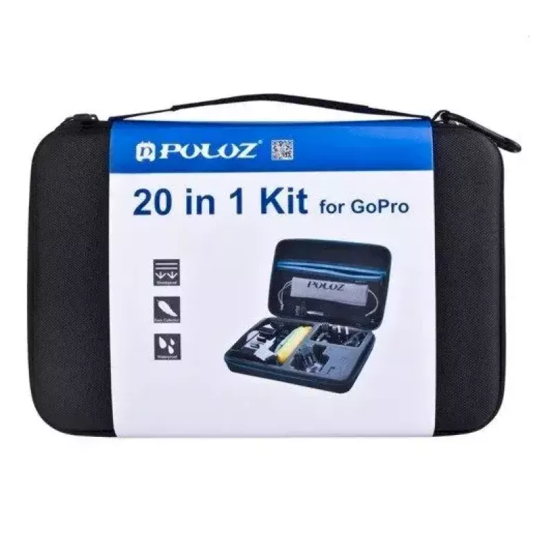 Priedų rinkinys Puluz PKT11 sporto kameroms — 20 vienetų, suderinamas su Osmo Action 5 Pro