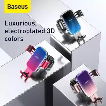 Pasyvus laikiklis Baseus Glaze Gravity mobiliesiems telefonams, juodas