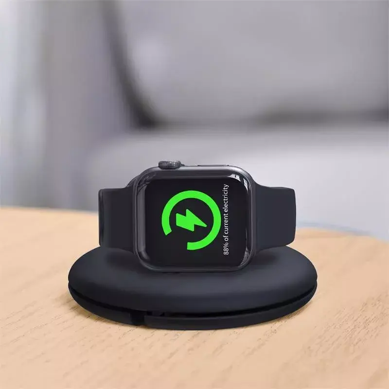 Baseus organizeris Apple Watch įkrovikliui ACSLH-01 — juodas, stovas magnetiniam įkrovimo diskui