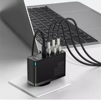 Įkroviklis Baseus GaN2 4 prievadai greitasis įkroviklis 100W