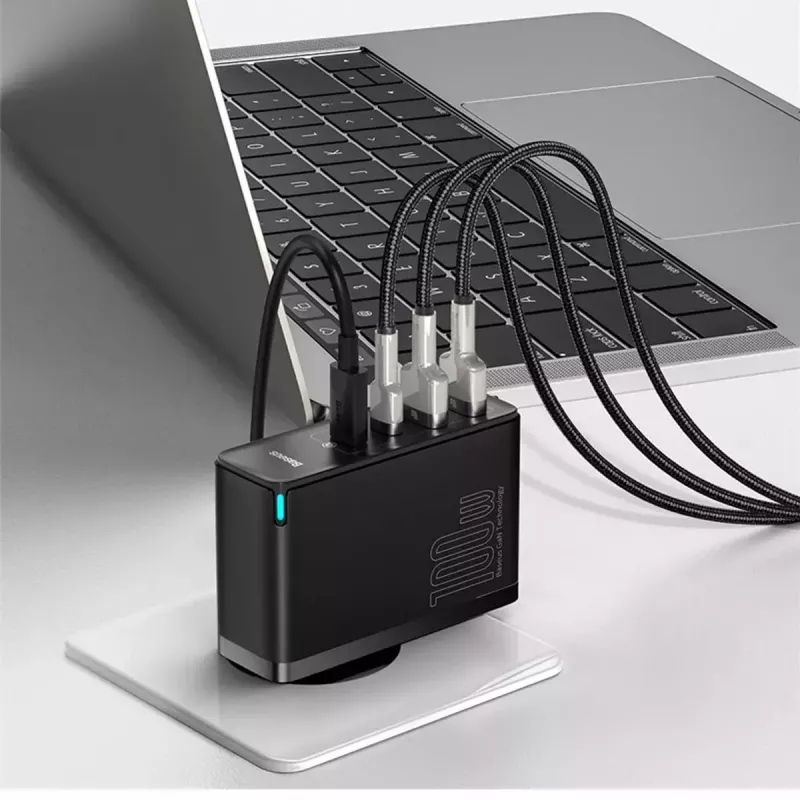 Įkroviklis Baseus GaN2 4 prievadai greitasis įkroviklis 100W