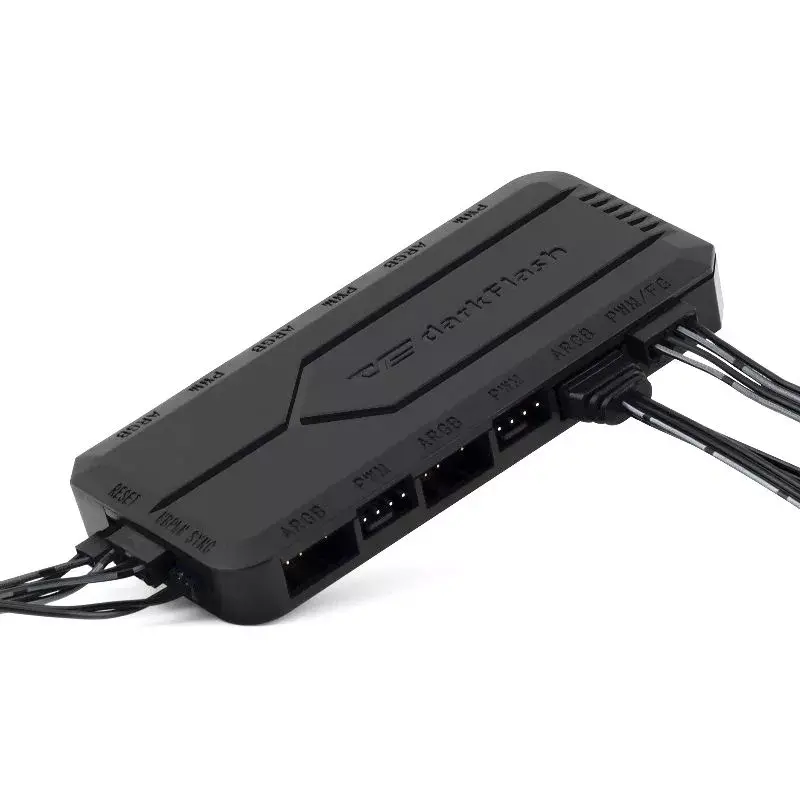 Ventiliatorių valdiklis darkFlash RC2 4-pin PWM Pilkas
