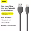 USB 2.0 duomenų laidas Baseus Jelly Lightning į USB-A 1,2 m, juodas