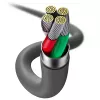 USB 2.0 duomenų laidas Baseus Jelly Lightning į USB-A 1,2 m, juodas