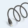 USB 2.0 duomenų laidas Baseus Jelly Lightning į USB-A 1,2 m, juodas