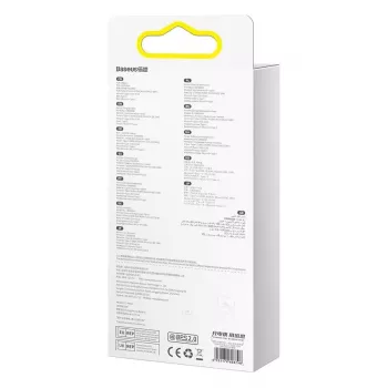 USB laidas Baseus Flash Series 2 — USB-C, micro USB, Lightning, 100W, 1,5 m, violetinė