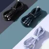 USB laidas Baseus Flash Series 2 — USB-C, micro USB, Lightning, 100W, 1,5 m, violetinė