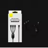 USB laidas Baseus Flash Series 2 — USB-C, micro USB, Lightning, 100W, 1,5 m, violetinė