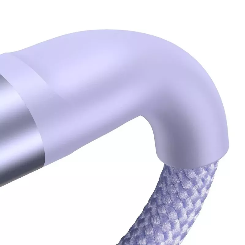 USB laidas Baseus Flash Series 2 — USB-C, micro USB, Lightning, 100W, 1,5 m, violetinė
