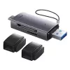 Atminties kortelių skaitytuvas Baseus Memory Card Reader Lite Series WKQX060113 USB ir USB-C palaikymas