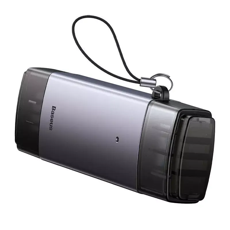 Atminties kortelių skaitytuvas Baseus Memory Card Reader Lite Series WKQX060113 USB ir USB-C palaikymas