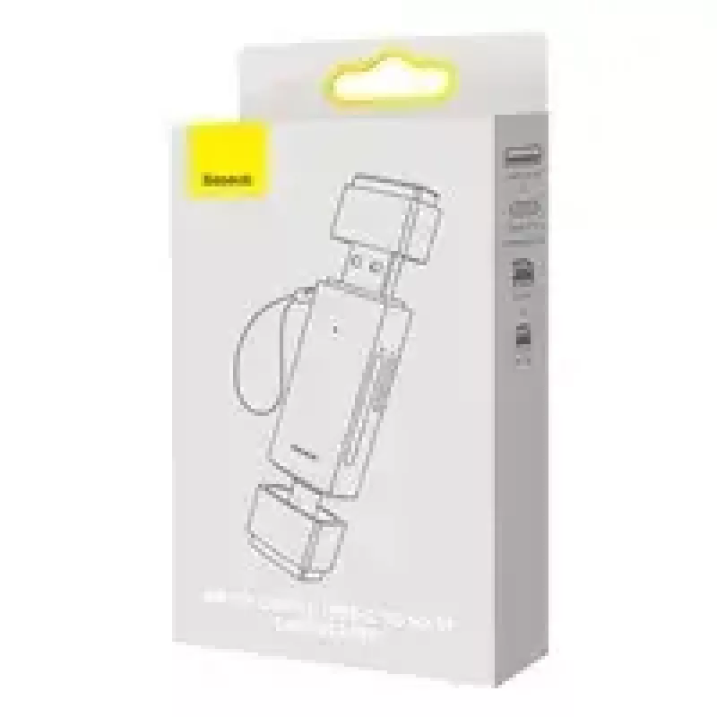 Atminties kortelių skaitytuvas Baseus Memory Card Reader Lite Series WKQX060113 USB ir USB-C palaikymas