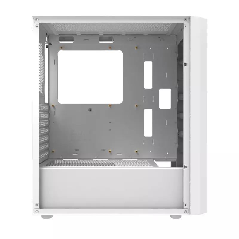 Kompiuterio korpusas Darkflash DK351 WHITE Midi Tower, Micro ATX/ATX/ITX, grūdintas stiklas, baltas, 200×390×450 mm