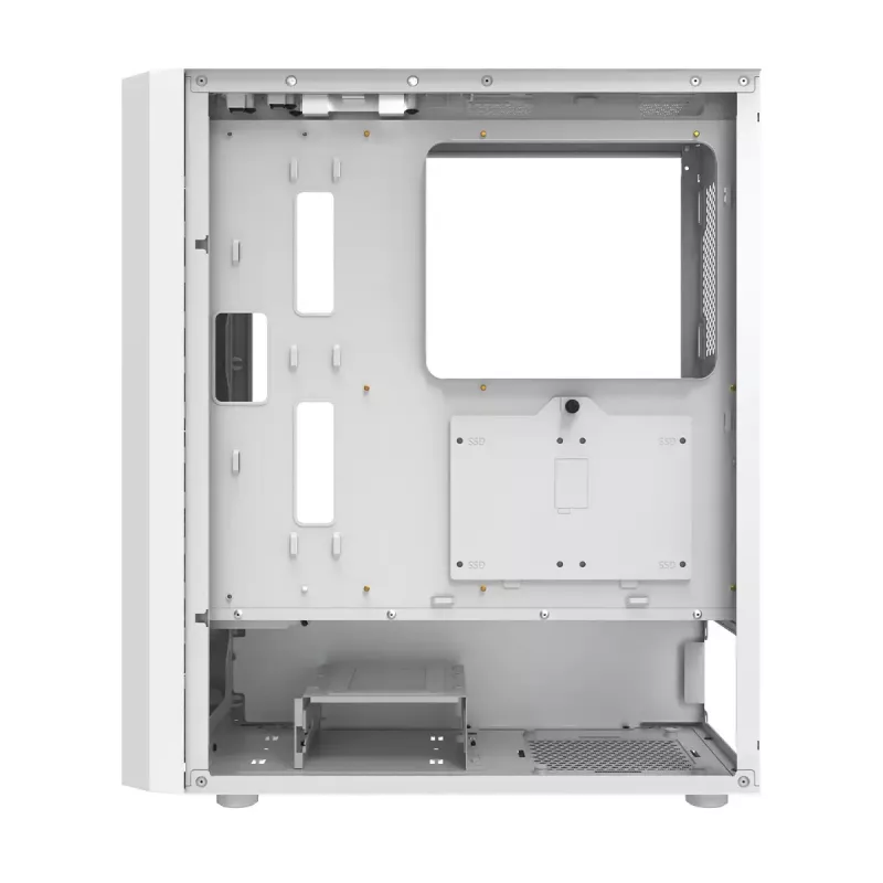 Kompiuterio korpusas Darkflash DK351 WHITE Midi Tower, Micro ATX/ATX/ITX, grūdintas stiklas, baltas, 200×390×450 mm