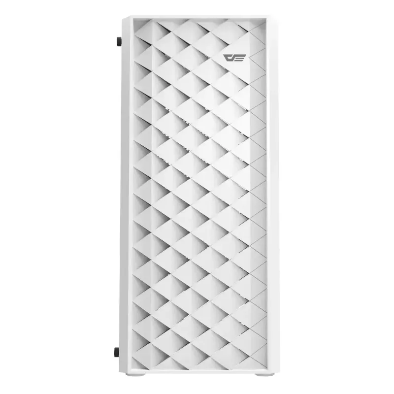 Kompiuterio korpusas Darkflash DK351 WHITE Midi Tower, Micro ATX/ATX/ITX, grūdintas stiklas, baltas, 200×390×450 mm