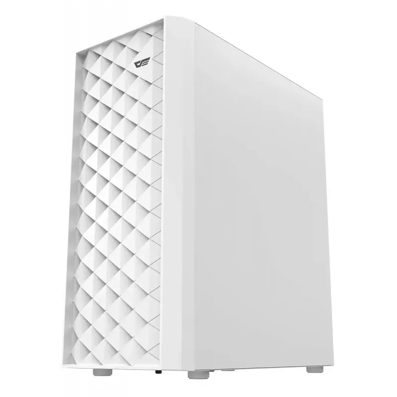 Kompiuterio korpusas Darkflash DK351 WHITE Midi Tower, Micro ATX/ATX/ITX, grūdintas stiklas, baltas, 200×390×450 mm