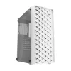 Kompiuterio korpusas Darkflash DK351 WHITE Midi Tower, Micro ATX/ATX/ITX, grūdintas stiklas, baltas, 200×390×450 mm
