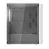 Kompiuterio korpusas Darkflash DK351 WHITE Midi Tower, Micro ATX/ATX/ITX, grūdintas stiklas, baltas, 200×390×450 mm