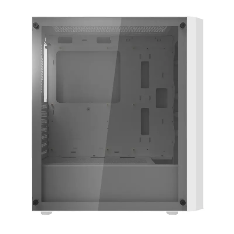 Kompiuterio korpusas Darkflash DK351 WHITE Midi Tower, Micro ATX/ATX/ITX, grūdintas stiklas, baltas, 200×390×450 mm