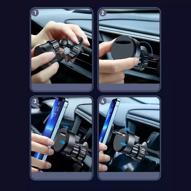 Automobilinis laikiklis Joyroom JR-ZS294 2-in-1 magnetinis su stovu — juodas