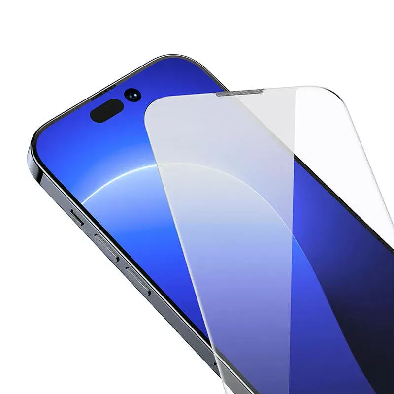 Grūdinto stiklo ekrano apsauga Baseus Crystal, skirta iPhone 14 Pro, 0,3 mm, atspari dulkėms, 2 vnt.