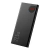 Baseus power bank Adaman Metal, Ličio jonų 10000mAh, 2xUSB, USB-C, Lightning, MicroUSB 22.5W (Juoda)
