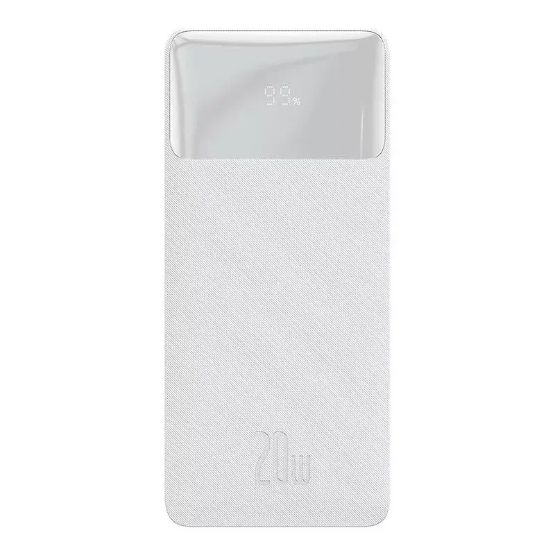 Išorinė baterija Baseus Bipow 10000mAh, 20W (balta)