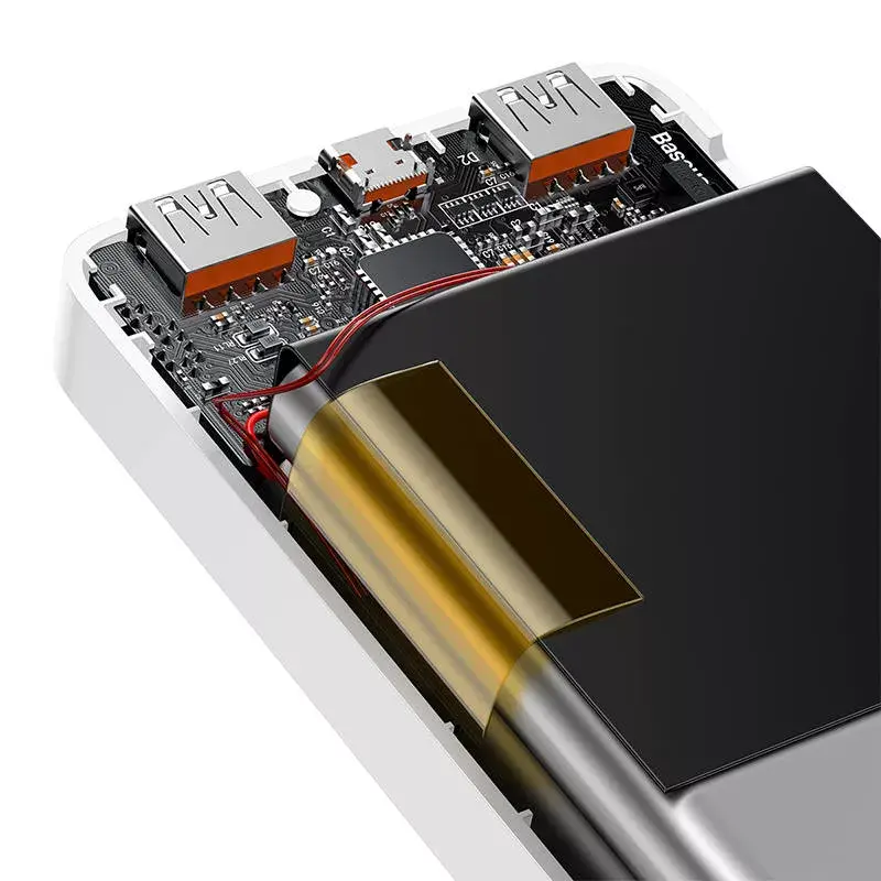 Išorinė baterija Baseus Bipow 10000mAh, 20W (balta)