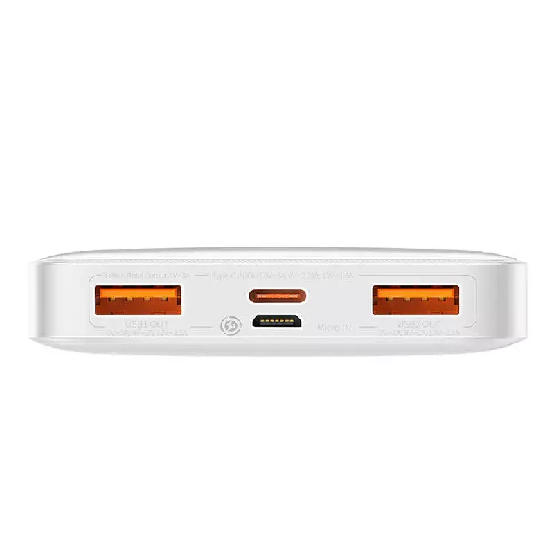 Išorinė baterija Baseus Bipow 10000mAh, 20W (balta)