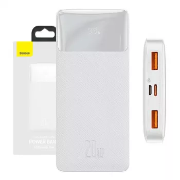 Išorinė baterija Baseus Bipow 10000mAh, 20W (balta)