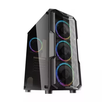 Kompiuterio korpusas Darkflash Aquarius Acrylic ATX juodas