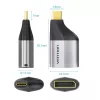 Type-C į DP adapteris Vention pilkas metalinis