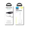 Garso adapteris Joyroom S-Y105 Lightning į 3,5 mm — balta, Lightning (kištukas) į 3,5 mm lizdą