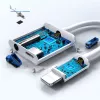 Garso adapteris Joyroom S-Y105 Lightning į 3,5 mm — balta, Lightning (kištukas) į 3,5 mm lizdą