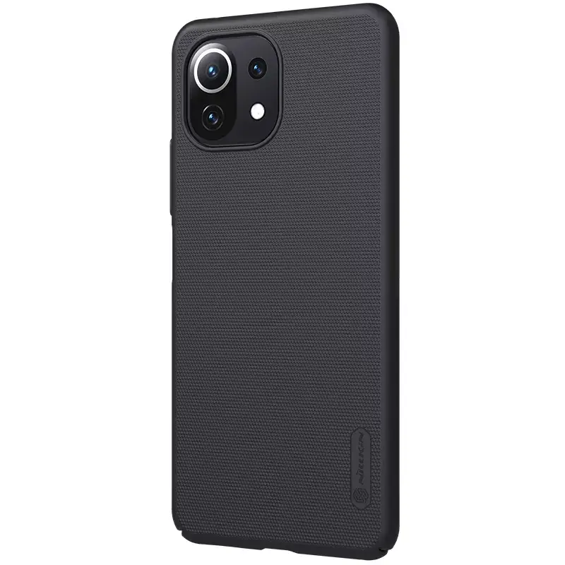 Apsauginis telefono dėklas Nillkin Xiaomi 11 Lite 4G/5G — juodas Super Frosted Shield