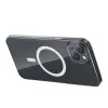 Phone case Baseus Magnetic Crystal Clear, skirtas iPhone 13, permatomas, su grūdinto stiklo ekrano apsauga